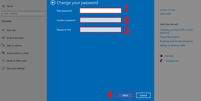 Cách cài đặt mật khẩu cho máy tính Windows 10 đơn giản 4