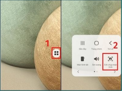 Cách chụp màn hình Samsung A12 bằng phím Home ảo 2