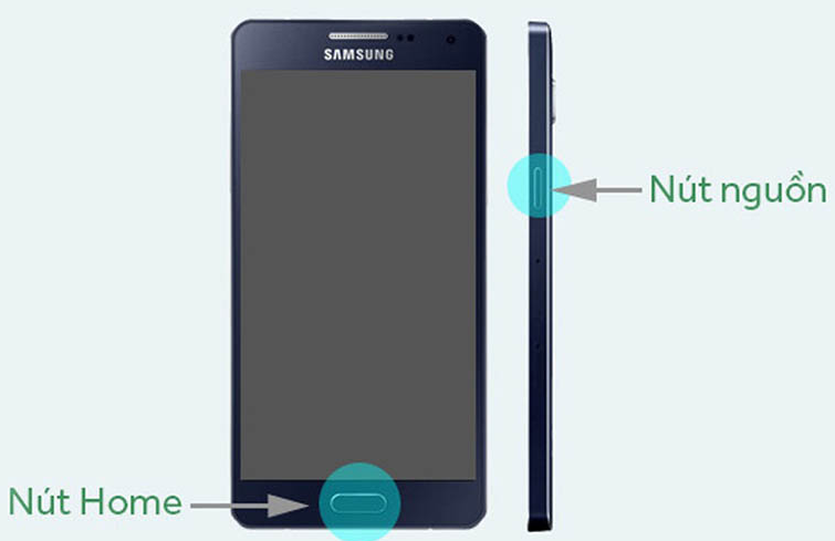 Cách chụp màn hình Samsung A22 bằng nút cứng