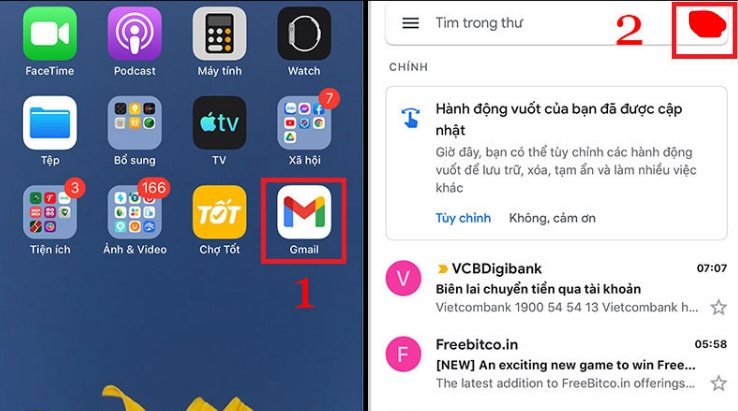 Cách đăng xuất Gmail trên điện thoại IPhone