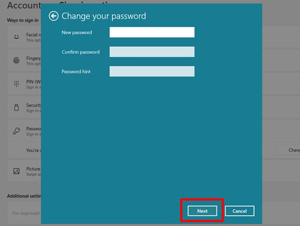 Cách đặt mật khẩu cho máy tính Windows 11 4