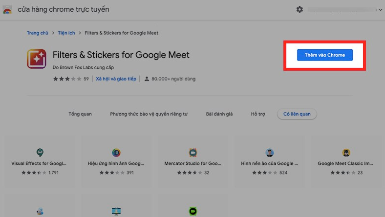 Cách sử dụng filter sticker trên Google Meet trên máy tính