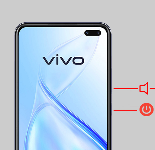Chụp màn hình điện thoại Vivo bằng nút nguồn và nút giảm âm lượng