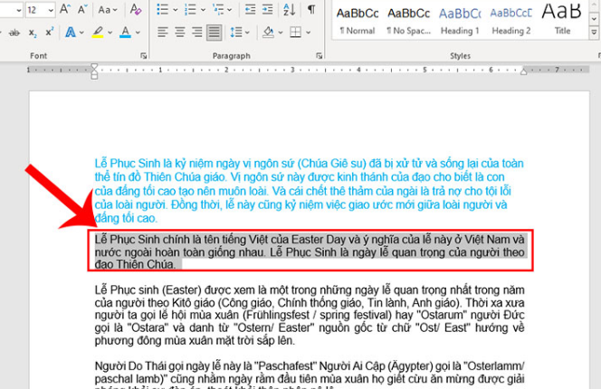 Hướng dẫn cách thay đổi màu chữ trong Microsoft Word 2