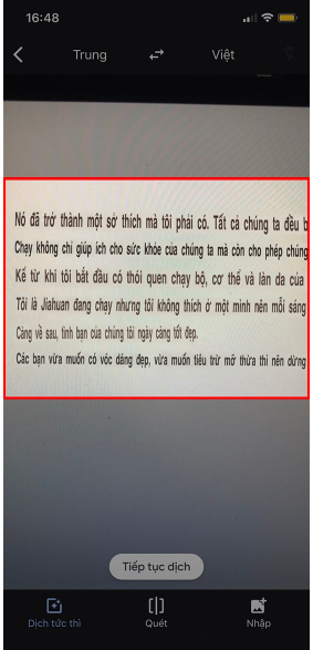 Cách dịch tiếng Trung bằng hình ảnh chính xác trên điện thoại 3